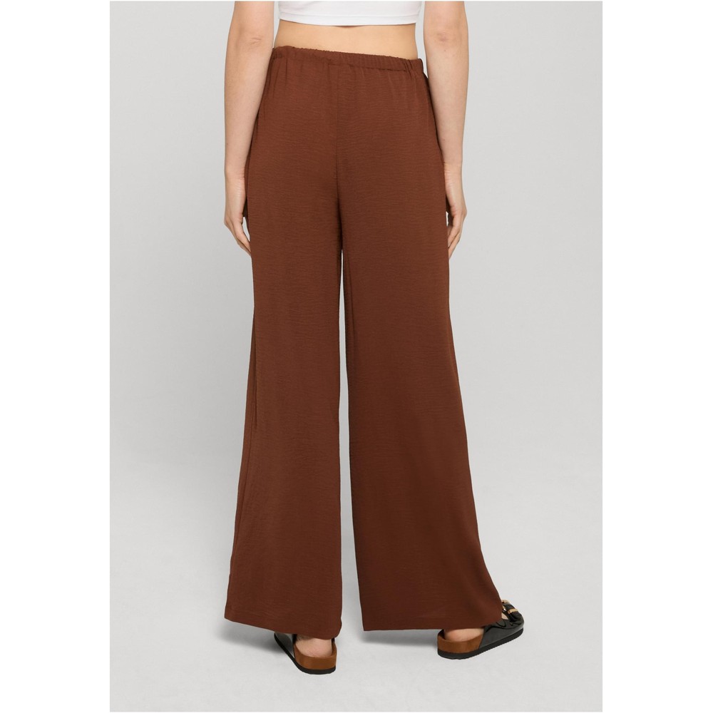 Urban Classics - Structured Wide leg trousers - Brown